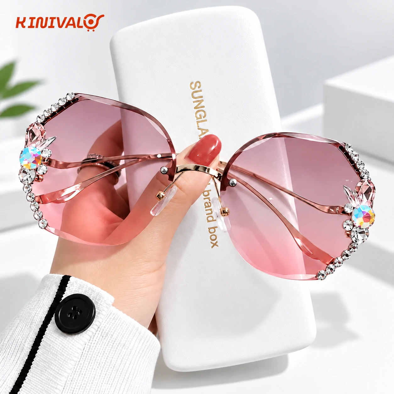 🦋 Crystal Butterfly Sunglasses